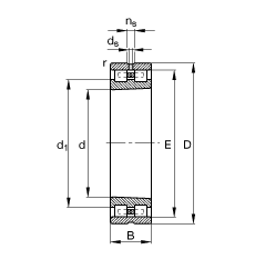 FAG Բ NN3020-AS-K-M-SP,  DIN 5412-4 ׼Ҫߴ, Ƕλ, ˫,׶,׶ 1:12 ,ɷ, ּ,Сľڲ϶,ƹ