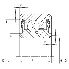 INA  CSXU075-2RS, ĵӴ,X,˫ܷ,¶ -25C  +120C